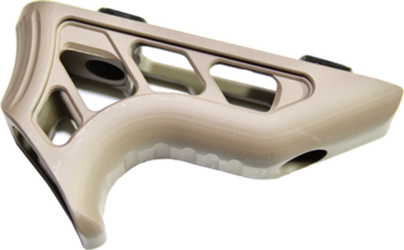 TIMBER CREEK KEYMOD ENFORCER MINI ANGLED FOREGRIP - FLAT DARK EARTH