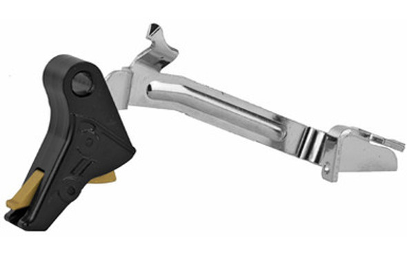 ZEV TECHNOLOGIES PRO FLAT TRIGGER BAR KIT - BLACK W/ GOLD SAFETY ZEV TECHNOLOGIES PRO FLAT TRIGGER BAR KIT - BLACK W/ GOLD SAFETY