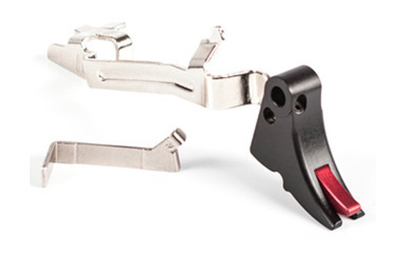 ZEV TECHNOLOGIES FULCRUM ADJUSTABLE GLOCK TRIGGER BAR KIT - BLACK W/ RED SAFETY ZEV TECHNOLOGIES FULCRUM ADJUSTABLE GLOCK TRIGGER BAR KIT - BLACK W/ RED SAFETY
