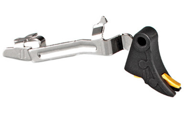 ZEV TECHNOLOGIES PRO CURVED TRIGGER BAR KIT - BLACK W/ GOLD SAFETY ZEV TECHNOLOGIES PRO CURVED TRIGGER BAR KIT - BLACK W/ GOLD SAFETY
