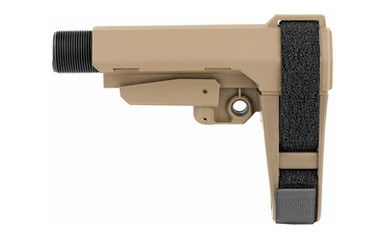 SB Tactical SBA3 FDE stabilizing brace with 7075 mil-spec carbine receiver extension