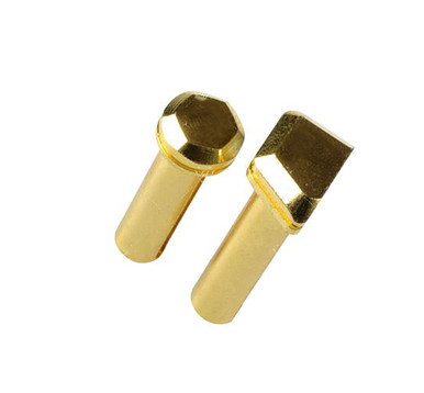 Strike Industries extended pivot and takedown pin set for AR15 with precision-machined steel construction and custom gold coating