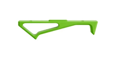 Side view of 7075-T6 aluminum Tactical Dynamics M-LOK angled foregrip in Zombie Green