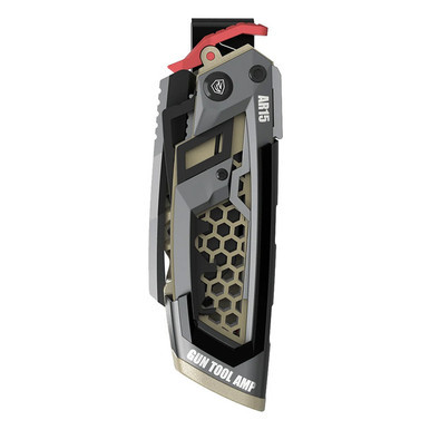 AR-15 Multi-Tool Carry Kit with fold-out driver and titanium finish