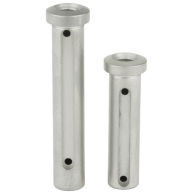 A Armament AR-10 titanium takedown and pivot pin set with through-drilled weight reduction design
