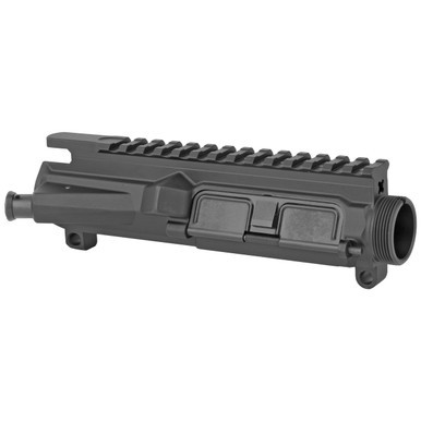 Aero-Precision-M4E1-black-upper-receiver-with-installed-forward-assist-and-dust-cover