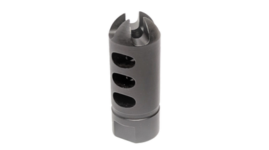 Empire Tactical Hellraiser 1/2x28 muzzle brake with black nitride finish side view