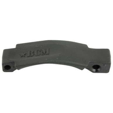 Close-up view of the smooth, rounded edges on the black BCM Mod 0 trigger guard.