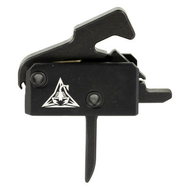 Side profile of the Rise Armament Super Sporting single-stage drop-in trigger illustrating the flat blade profile.