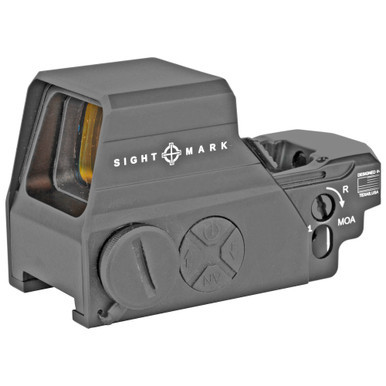 Sightmark Ultra Shot M-Spec FMS Reflex Sight in matte black with 2 MOA dot reticle display.