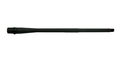 20-inch .308 Winchester barrel displaying the 5/8x24 muzzle threads and spiral engraved caliber markings.