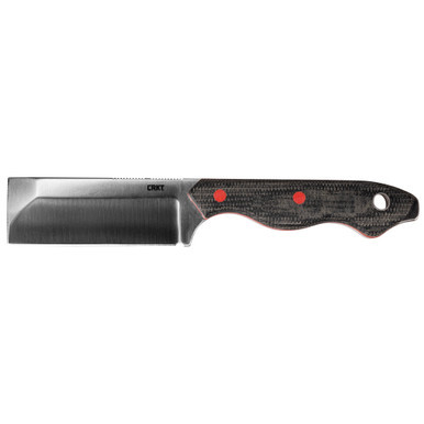 Columbia River Knife and Tool Razel fixed blade knife with D2 steel chisel blade and satin finish