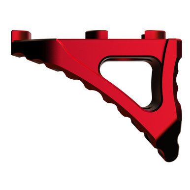 Rise Armaments M-LOK Micro Handstop in Red for an AR-15 handguard rail.