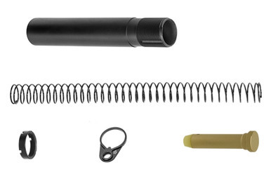 UTG Pro AR Pistol Extension Tube Kit in Black with buffer spring and QD end plate