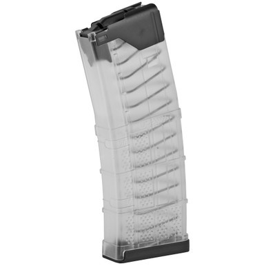 Lancer AWM 30rd 223 556 Translucent Clear Magazine with steel feed lips