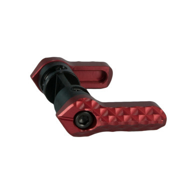 Seekins Precision ambidextrous safety selector in anodized red for AR-15