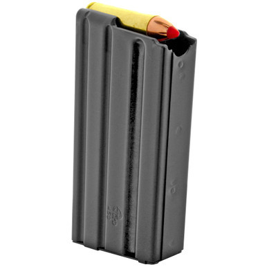 DURAMAG 450 Bushmaster 5-round steel magazine in black finish with black anti-tilt follower
