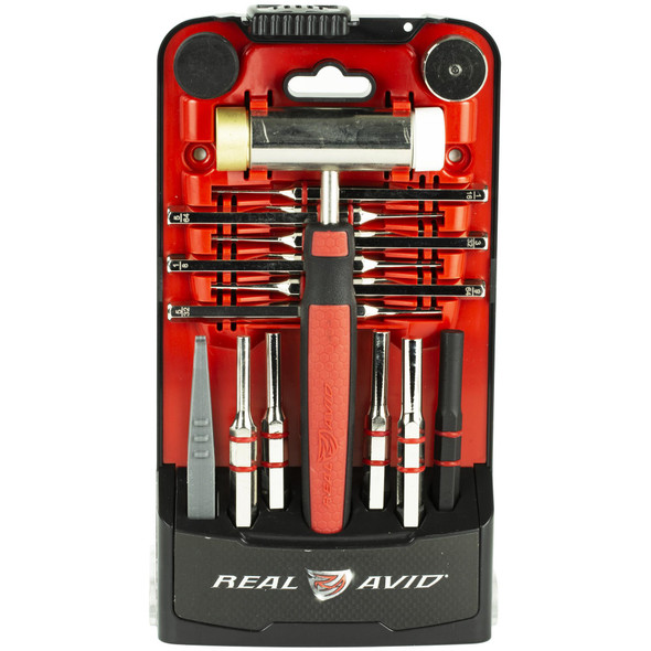 Real Avid Accu-Punch gunsmithing hammer and punch set with pin alignment tool.