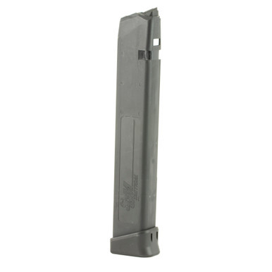 SGM Tactical 33-round 9mm extended polymer magazine for Glock handguns.