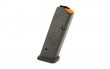 Magpul PMAG 17 GL9 17 round 9mm magazine for Glock in black polymer.