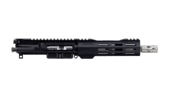 ALWAYS ARMED 7.5" 5.56 NATO COMPLETE STAINLESS STEEL UPPER RECEIVER WITH BCG/CH/ENHANCED FLASH HIDER - BLACK ANODIZED