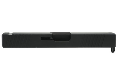Always Armed stripped Glock 19 Gen 3 slide in Black Nitride finish with front and rear serrations machined from 17-4 stainless steel