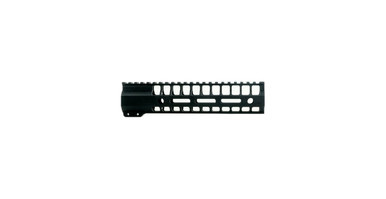 Always Armed 9 inch BX Series M-LOK free float handguard in hard coat black anodized finish with steel barrel nut