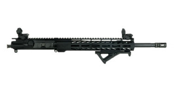ALWAYS ARMED 16" 5.56 NATO UPPER RECEIVER WITH 12" M-LOK RAIL, POP UP SIGHTS AND ANGLED FOREGRIP