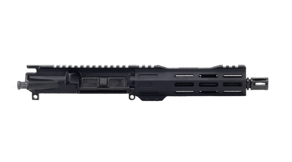 Side profile of the Always Armed 7.5-inch 5.56 NATO OCTO Series upper receiver with 7-inch M-LOK handguard.