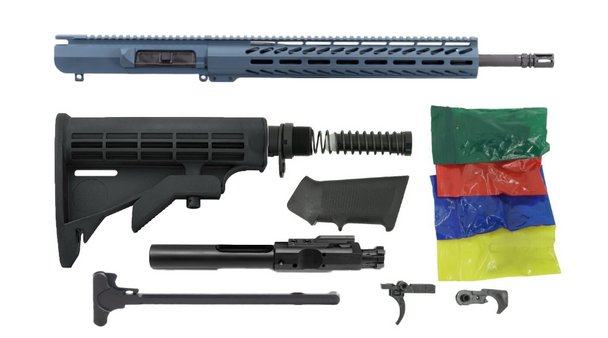 Always Armed 18" .308 Win Billet Rifle Kit - Blue Titanium