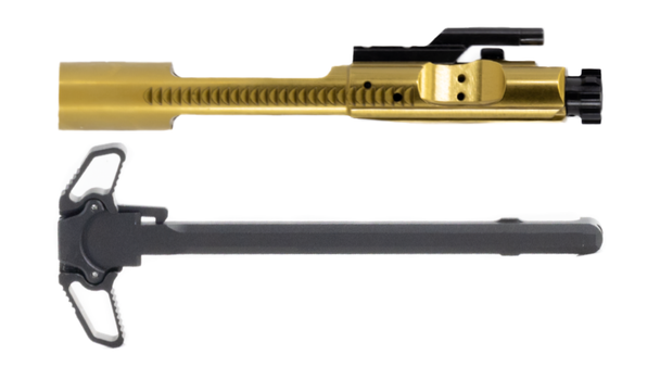 AMBI CHARGING HANDLE + GOLD M16 BCG COMBO