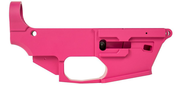 Always Armed AR-9 80% Lower Receiver Without Fire/Safe Engravings - Sig Pink