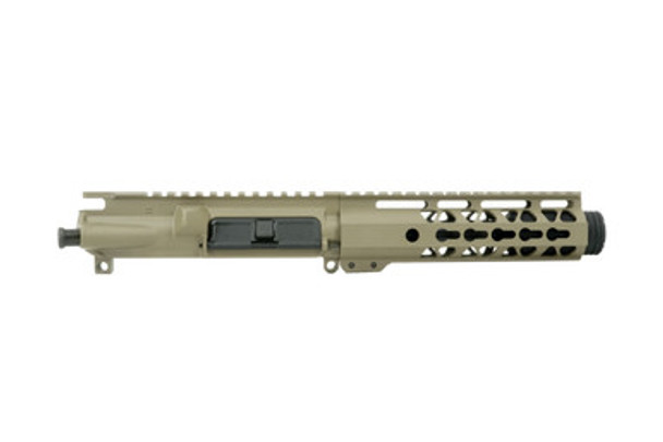 ALWAYS ARMED 5.5" 9MM FLASH CAN UPPER RECEIVER WITH 7" KEYMOD RAIL - FDE