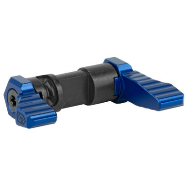 Phase 5 Ambidextrous 90 Degree Safety Selector in Blue CNC machined 6061-T6 aluminum