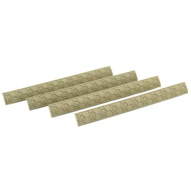 Hexmag M-LOK WedgeLOK Slot Rail Cover 4 Pack - FDE