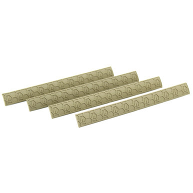 Hexmag M-LOK WedgeLOK Slot Rail Cover 4 Pack in Flat Dark Earth HEXHX-MLC-4PK-FDE
