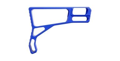 Tactical Dynamics Skeleton Stock in Periwinkle Cerakote finish for Mil-Spec buffer tubes
