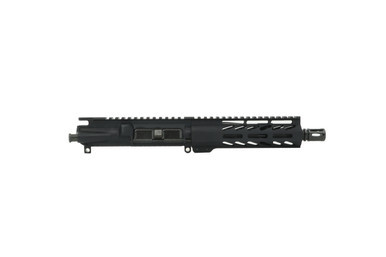 Side view of Always Armed 7.5 inch 7.62x39 AR-47 upper in hard coat black anodized finish