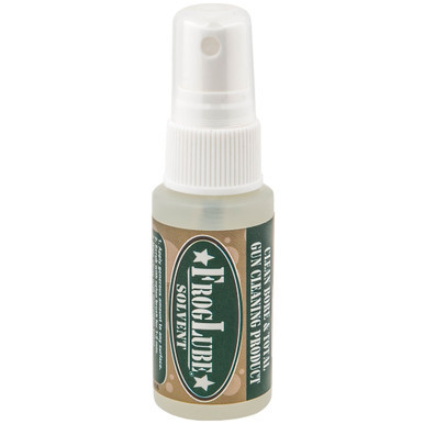 FrogLube Spray Solvent 1oz bottle with spray pump top for firearm cleaning