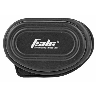 Firearm Safety Devices cable gun lock in black on a white background.
