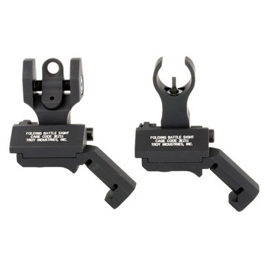 Troy 45 Degree Battle Sight in Black mounted on top picatinny rail