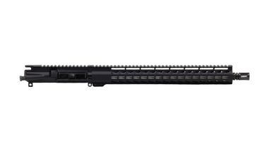 Always Armed 16" 9mm Stainless Steel Upper Receiver with 15" KeyMod handguard and A2 flash hider in black anodized finish.
