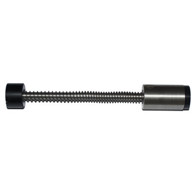 Close-up detail of the Armaspec Gen 3 AR-10 sound mitigation buffer spring mechanism and guide rod assembly.