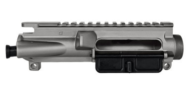Blemished Nickel Teflon AR-15 complete upper receiver forged by Cerro Forge with keyhole forge mark

Interior & Feed Ramp View: