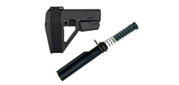 SB Tactical SBA5 Adjustable Pistol Brace With Grid Defense Buffer Tube Kit - Black SB Tactical SBA5 Adjustable Pistol Brace With Grid Defense Buffer Tube Kit - Black