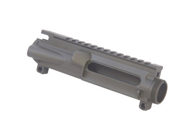 Blemished stripped AR-15 upper receiver in OD Green Cerakote finish featuring forged 7075-T6 aluminum construction and M4 feed ramps