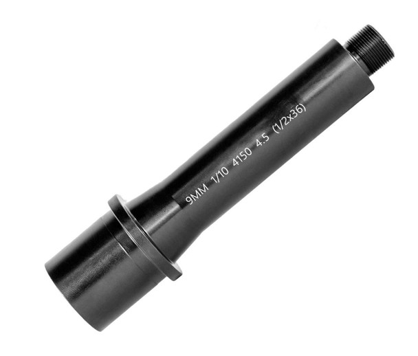 4.5" 1:10 Twist 9mm Barrel - Black Nitride