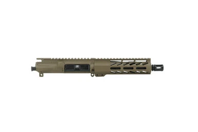 Always Armed 7.5 inch 300 Blackout upper receiver in Magpul FDE Cerakote finish with 7 inch M-LOK handguard and 1:8 twist nitride barrel