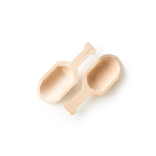 3" Wood Scoops - 3" long x 1-1/4" wide