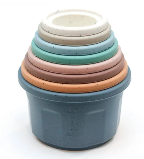 Silicone Stacking Cups | Speckled